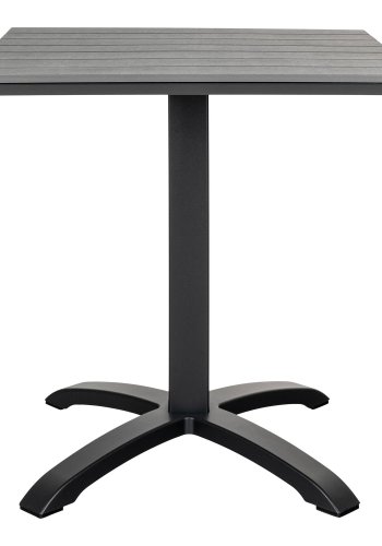 HOUSE NORDIC Chicago kafbord - Kafbord, bordplate i grtt nonwood, svarte ben 70x70x72 cm