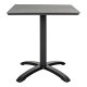 HOUSE NORDIC Chicago kafbord - Kafbord, bordplate i grtt nonwood, svarte ben 70x70x72 cm