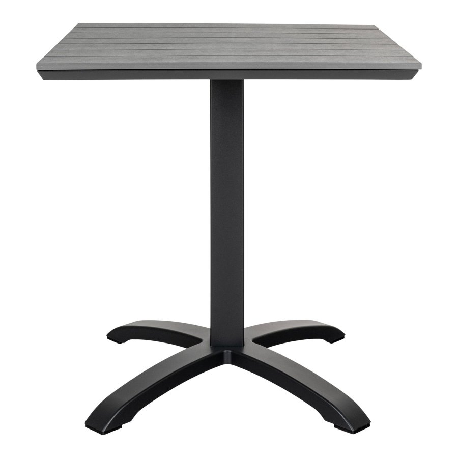 HOUSE NORDIC Chicago kafbord - Kafbord, bordplate i grtt nonwood, svarte ben 70x70x72 cm