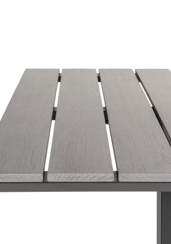 HOUSE NORDIC Chicago kafbord - Kafbord, bordplate i grtt nonwood, svarte ben 70x70x72 cm
