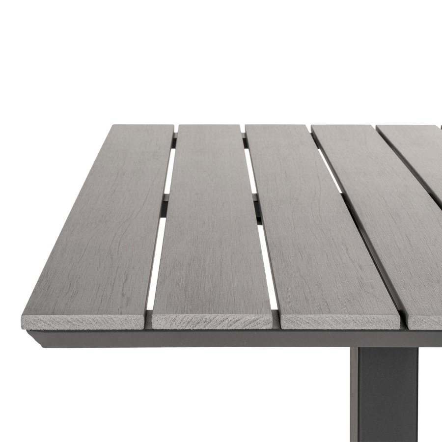 HOUSE NORDIC Chicago kafbord - Kafbord, bordplate i grtt nonwood, svarte ben 70x70x72 cm