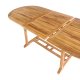 HOUSE NORDIC Salamanca hagebord, med tilleggsplate - naturlig teak (180-240x90)