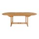 HOUSE NORDIC Salamanca hagebord, med tilleggsplate - naturlig teak (180-240x90)