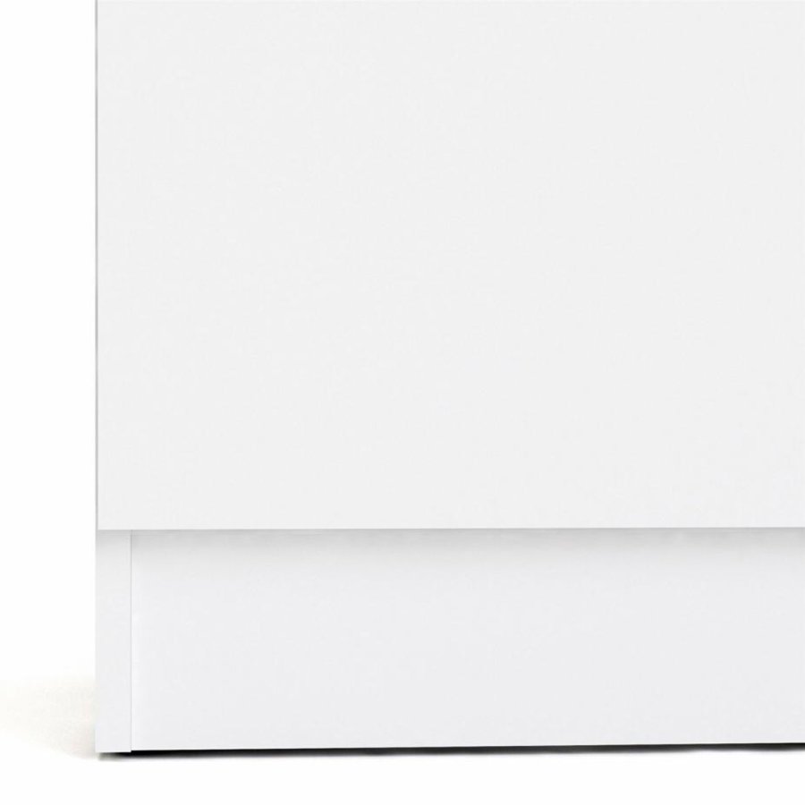 TVILUM garderobeskab, m. 2 lger og 5 hylder - hvid folie