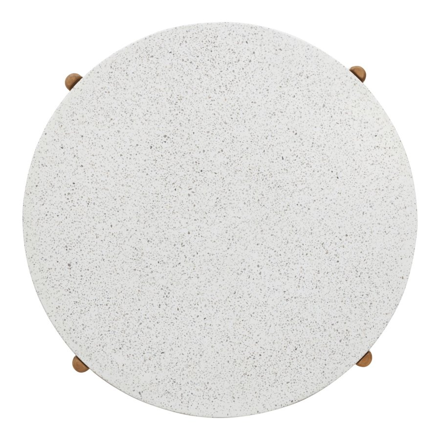 HOUSE NORDIC Terracina salongbord - Salongbord, akasie/terrazzo, naturlig<br>84,5x38,5 cm