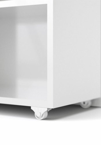 TVILUM Naia hovedgavl, m. 8 hylder - hvid sp�nplade (140cm)