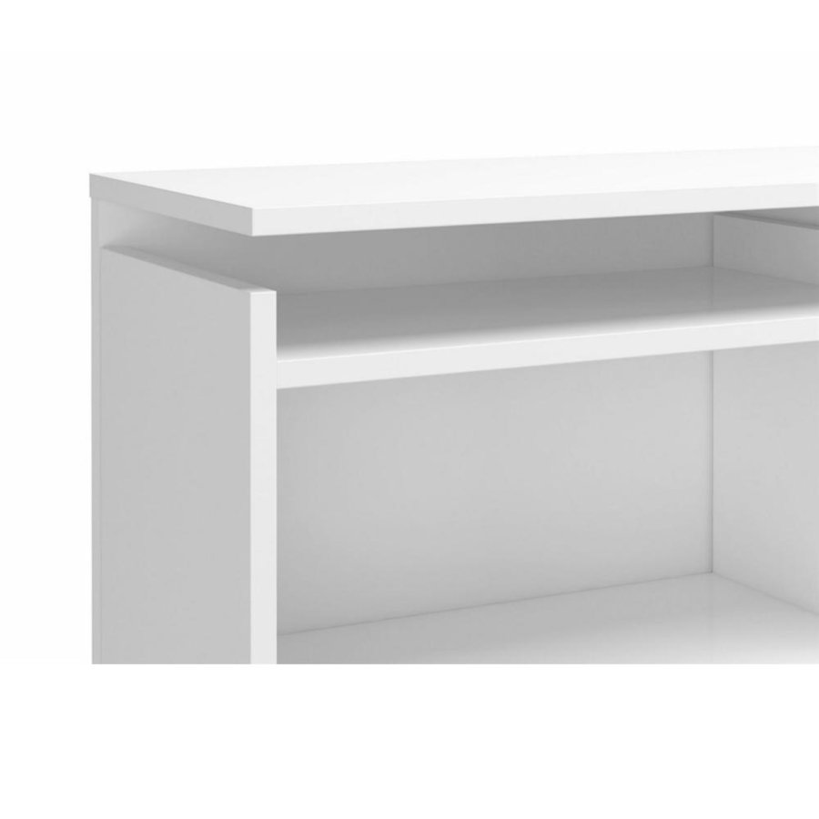 TVILUM Naia Kopfteil, mit 8 Regalen - weiße Spanplatte (160cm)