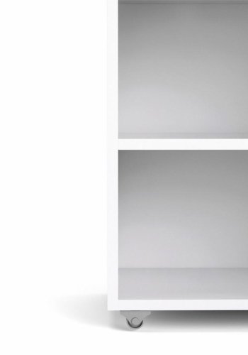 TVILUM Naia hovedgavl, m. 8 hylder - hvid sp�nplade (160cm)