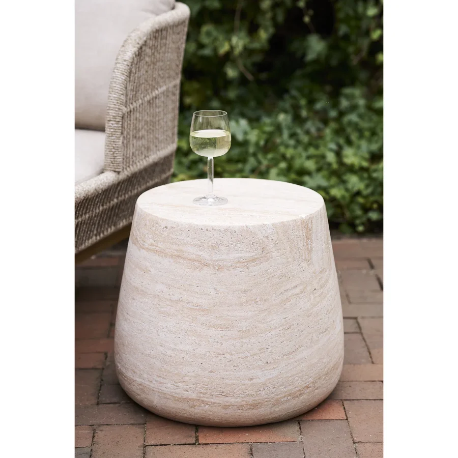 HOUSE NORDIC Bonn Sidebord - Sidebord, fiberleire, naturlig<br>47,5x41 cm