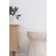 HOUSE NORDIC Bonn Sidebord - Sidebord, fiberleire med rillet design, naturlig<br>37x43 cm