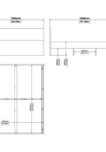 TVILUM Naia Bettgestell - Weiß Hochglanz (160x200) 