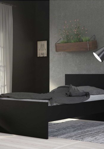 TVILUM Naia Bettgestell - Mattschwarz (90x190)
