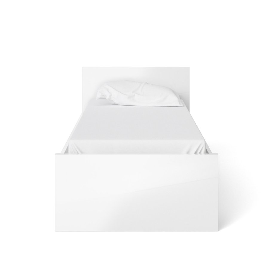 TVILUM Naia Bettgestell - Weiß Hochglanz (90x190) 