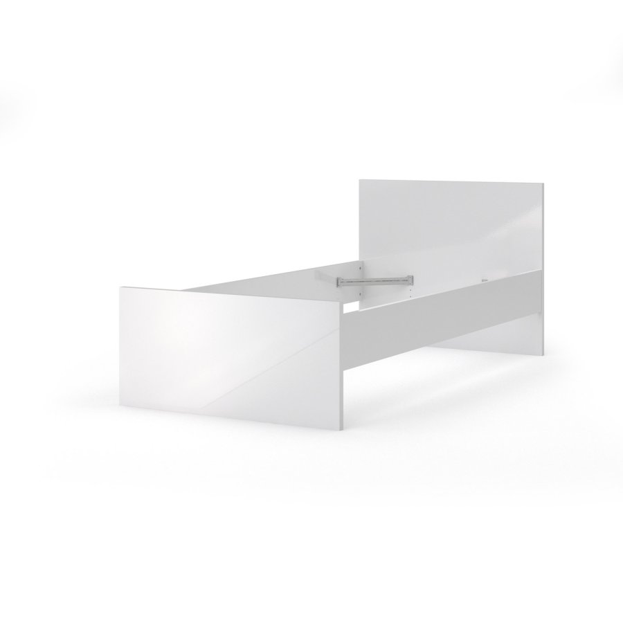TVILUM Naia Bettgestell - Weiß Hochglanz (90x190) 
