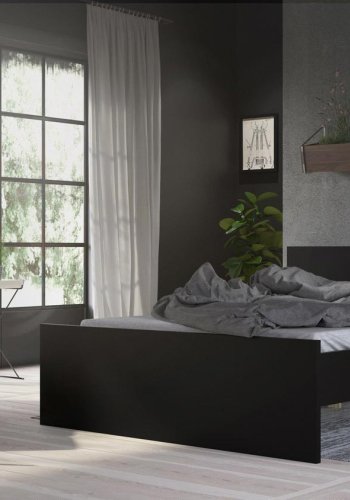 TVILUM Naia Bettgestell - Mattschwarz (140x190) 