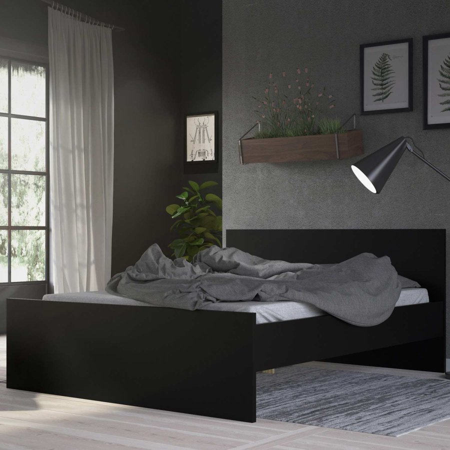 TVILUM Naia Bettgestell - Mattschwarz (140x190) 