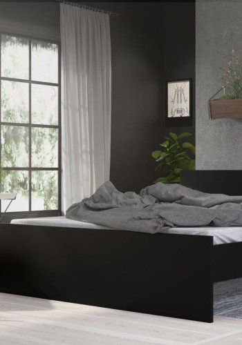 TVILUM Naia Bettgestell - Mattschwarz (160x200) 