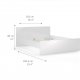 TVILUM Naia Bettgestell - Weiß Hochglanz (160x200)