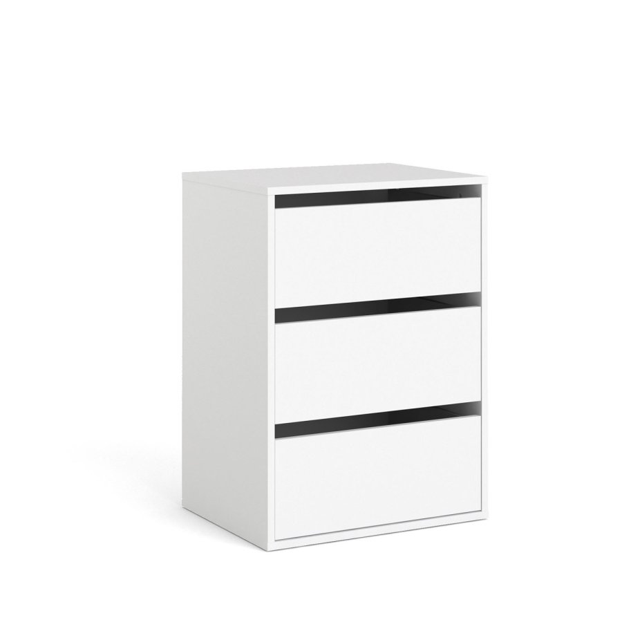 
TVILUM Verona/Firenze skuffesektion - hvid mdf, 3 skuffer
