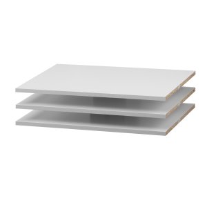 TVILUM Verona hylder - hvid laminat, smal (3 stk)