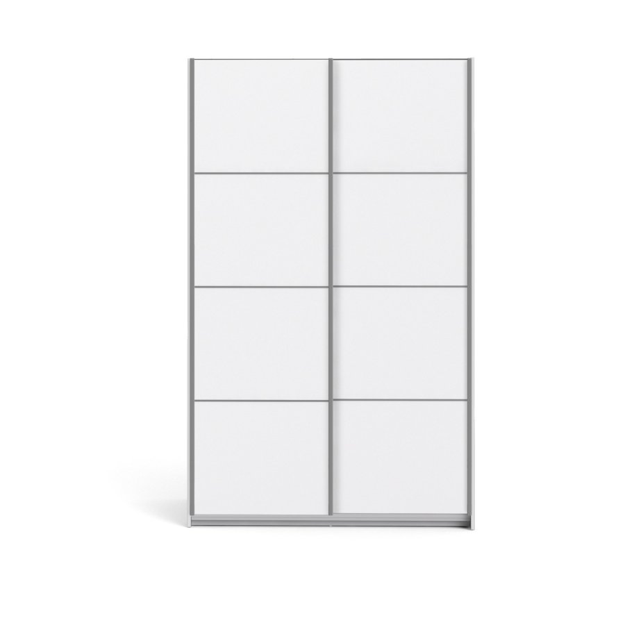 
TVILUM VERONA skydedørsskab - hvidt træ, 2 smalle skydedøre
