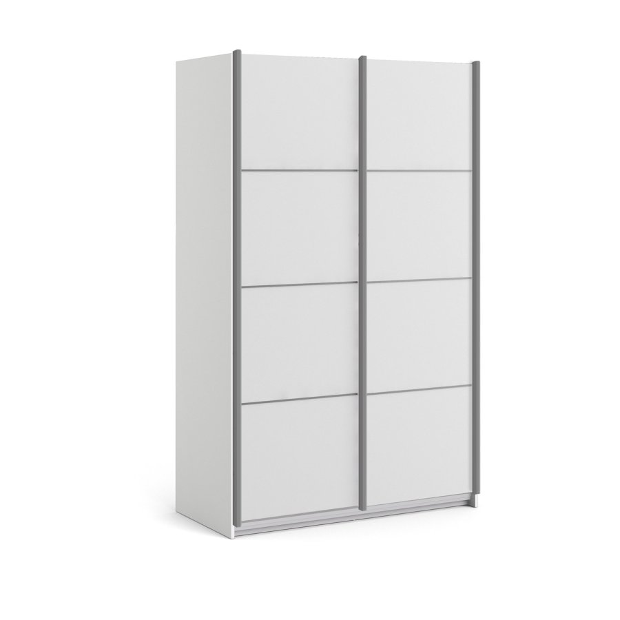 
TVILUM VERONA skydedørsskab - hvidt træ, 2 smalle skydedøre
