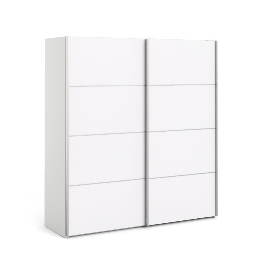 TVILUM Verona garderobeskab - Hvidt MDF, 2 skydelger