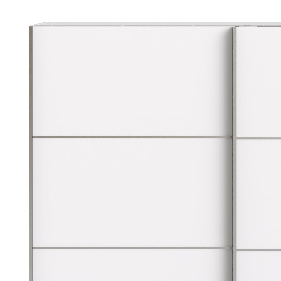 TVILUM Verona garderobeskab - Hvidt MDF, 2 skydelger