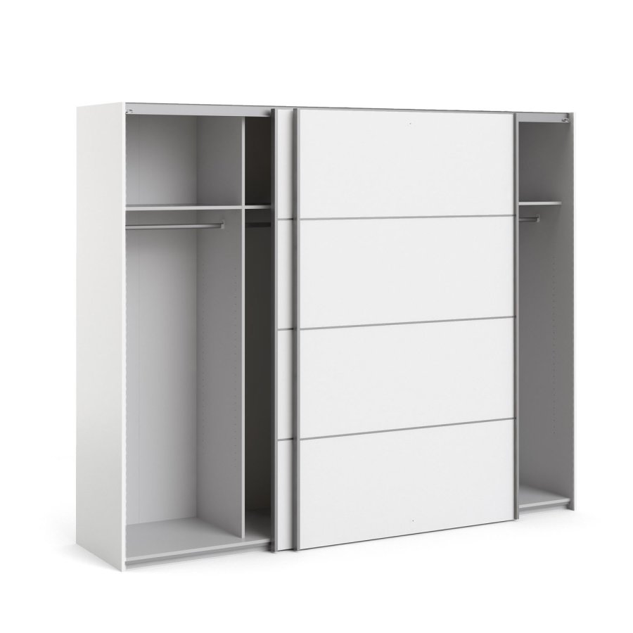 
TVILUM Verona skydedørsskab - hvidt træ (2 skydedøre)
