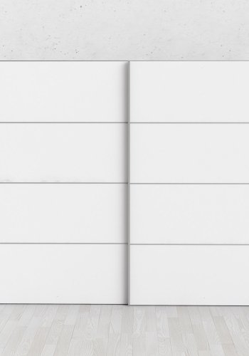 
TVILUM Verona skydedørsskab - hvidt træ (2 skydedøre)
