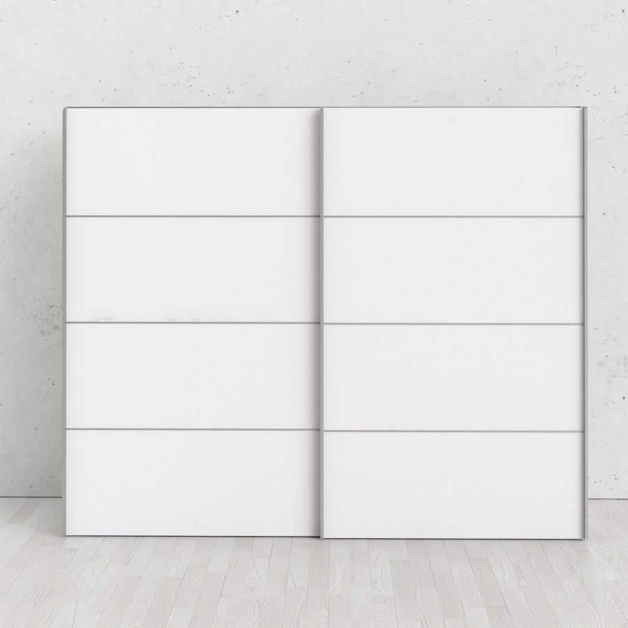 
TVILUM Verona skydedørsskab - hvidt træ (2 skydedøre)
