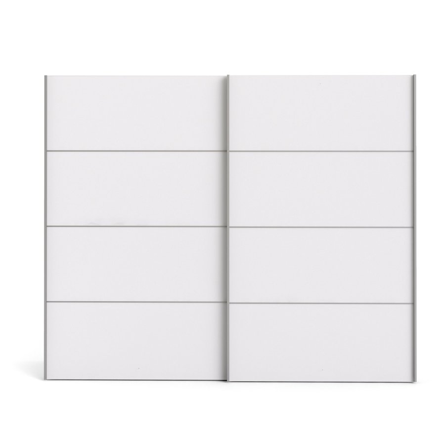 
TVILUM Verona garderobeskab - rektangulært, hvid laminat, 2 låger, 4 rum
