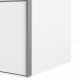 
TVILUM Verona garderobeskab - rektangulært, hvid laminat, 2 låger, 4 rum
