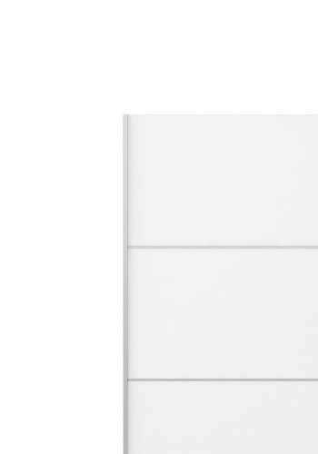 
TVILUM Verona garderobeskab - hvid laminat, 2 skydedøre med hylder
