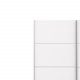 
TVILUM Verona garderobeskab - hvid laminat, 2 skydedøre med hylder
