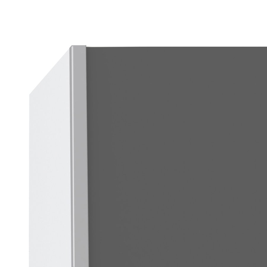 
TVILUM Verona skydedørsskab - hvid/grå træ, 2 skydedøre med hylder
