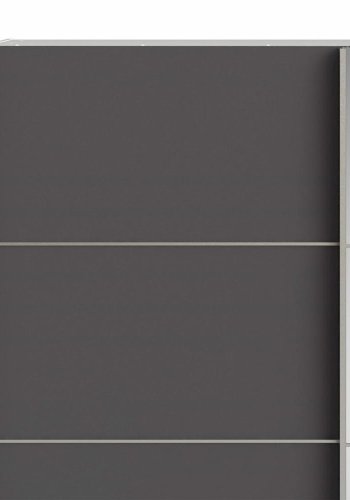 TVILUM Verona garderobe, m. 2 skyvedrer - speilglass og gr/hvit folie