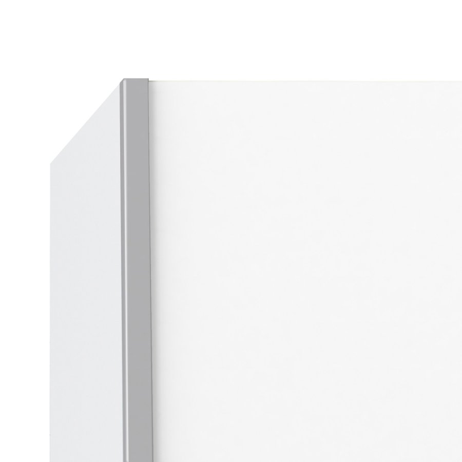 TVILUM verona skjutdrrsgarderob - spegelglas och vitt laminat, 2 skjutdrrar med hyllor och 3 ldor