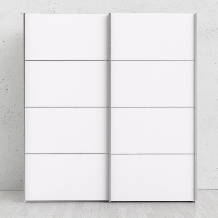 
TVILUM verona garderobeskab - hvid træ, 2 skydedøre
