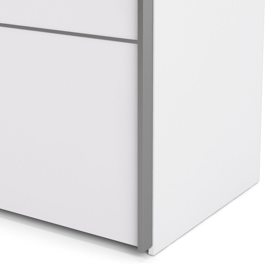 
TVILUM verona garderobeskab - hvid træ, 2 skydedøre
