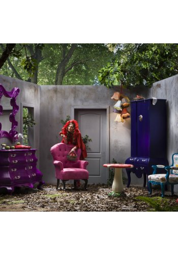 KARE DESIGN Saloon Flowers taklampe - flerfarget stoff