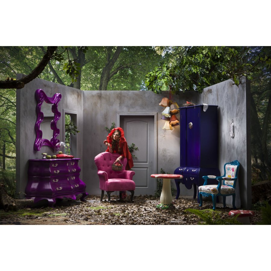 KARE DESIGN Saloon Flowers taklampe - flerfarget stoff