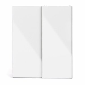 TVILUM Firenze garderobeskab, m. 2 skydelger - hvid folie og spnplade