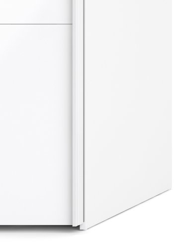 
TVILUM Firenze garderobeskab - hvid laminat, 2 skydelåger
