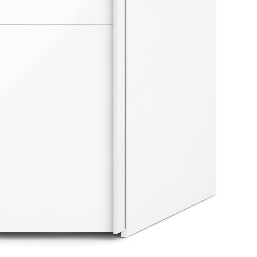 
TVILUM Firenze garderobeskab - hvid laminat, 2 skydelåger
