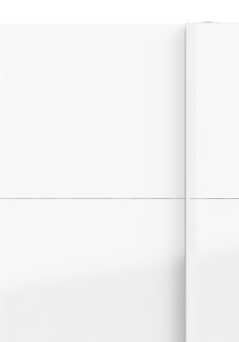 
TVILUM Firenze garderobeskab - hvid laminat, 2 skydelåger
