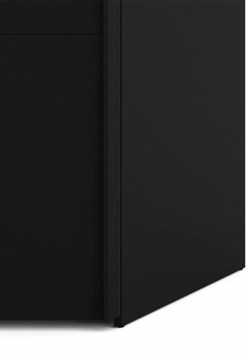 TVILUM Firenze garderobe, m. 2 skyvedrer - sort folie og sponplater