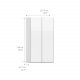 TVILUM Verona Schiebetürenschrank - weiß Hochglanz, mit 2 Schiebetüren