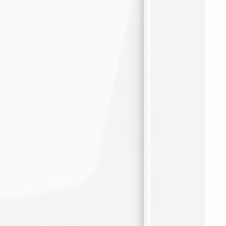 TVILUM Firenze Kleiderschrank, m. 2 Schiebetüren - weiße Folie und Spanplatte