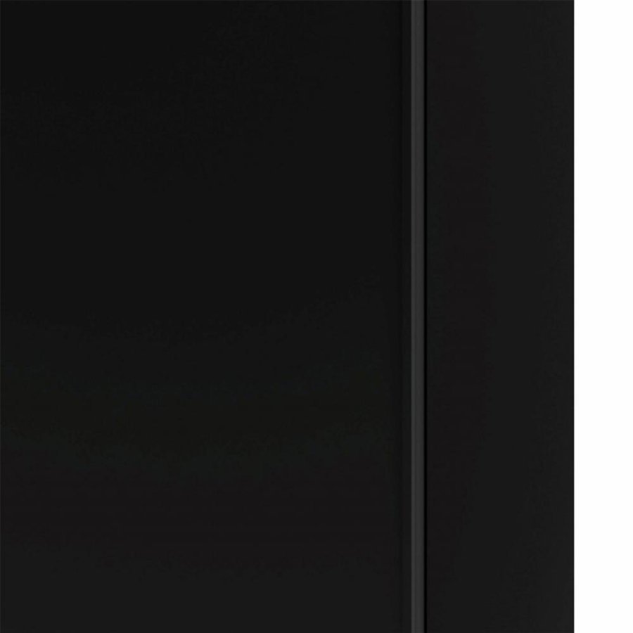 TVILUM Firenze garderobe, m. 2 skyvedrer - sort folie og sponplater